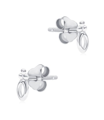 Lovely Shaped Silver Stud Earring STS-6354